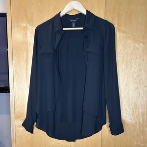 White House Black Market button up blouse
